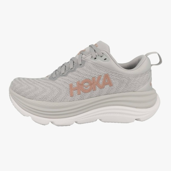 HOKA ONE ONE Women’s Gaviota 5 Sneaker- Harbor Mist/Rose Gold, size 11 - Picture 1 of 3